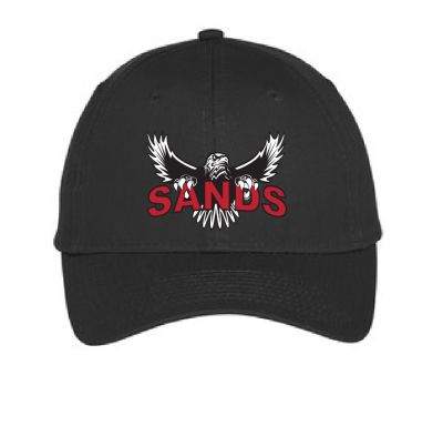 C914 Six-Panel Unstructured Twill Cap - Sands w/Eagle logo